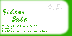 viktor sule business card